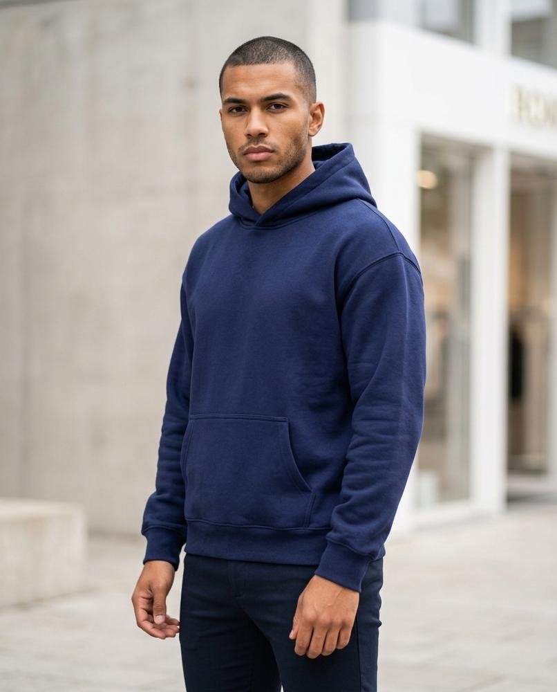 Zumieze - Lelev | Relaxed Fit Fleece-Lined Hoodie Men