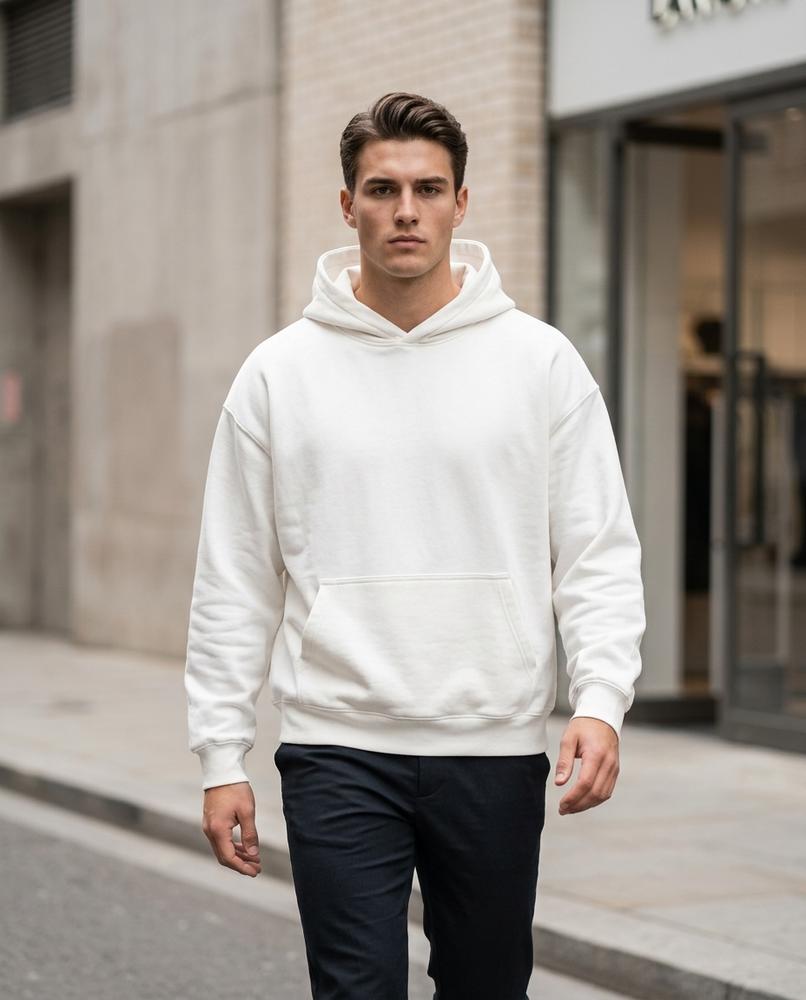 Zumieze - Lelev | Relaxed Fit Fleece-Lined Hoodie Men