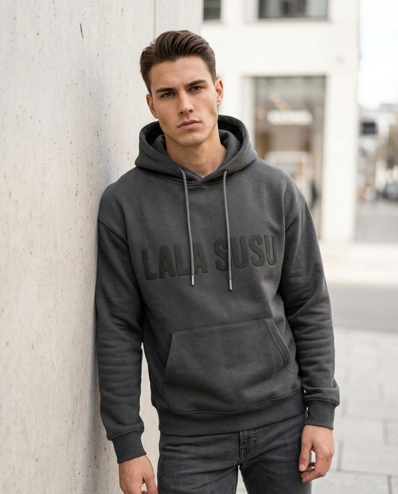 Zumieze - Lamon | Embossed Relaxed-Fit Hoodie Men