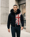 Zumieze - Karel | Zip-Up Fur-Trimmed Hoodie Men