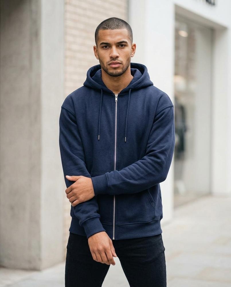 Zumieze - Cosil | Zip-Up Relaxed-Fit Hoodie Men