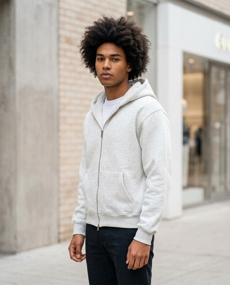 Zumieze - Laken | Zip-Up Heavyweight Hoodie Men