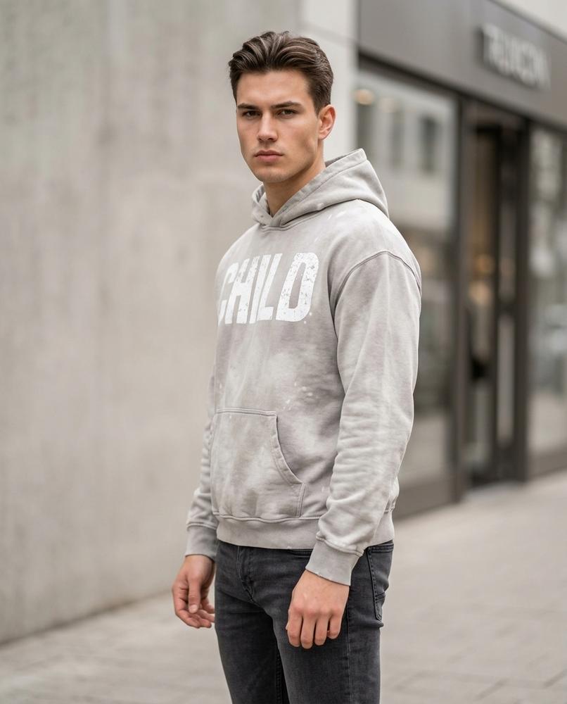 Zumieze - Damin | Washed Printed Hoodie Men