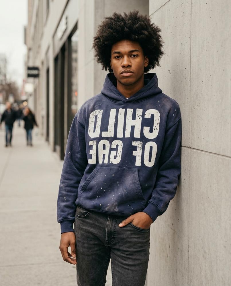 Zumieze - Damin | Washed Printed Hoodie Men