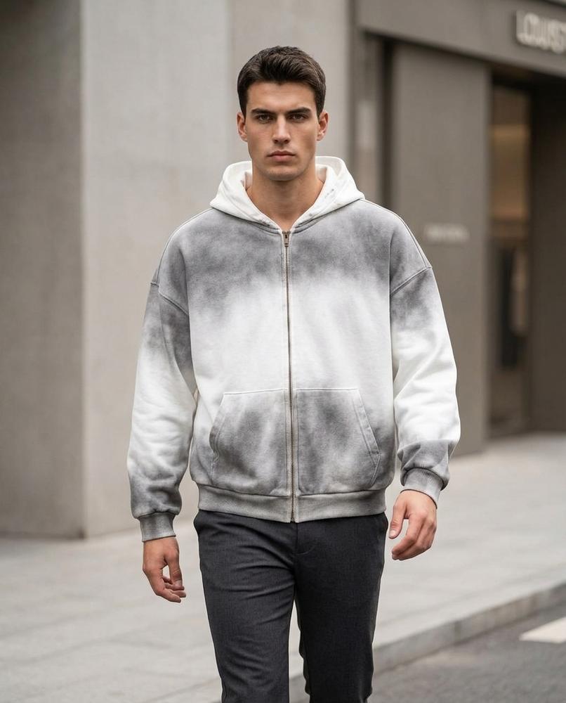 Zumieze - Radan | Washed Relaxed-Fit Hoodie Men