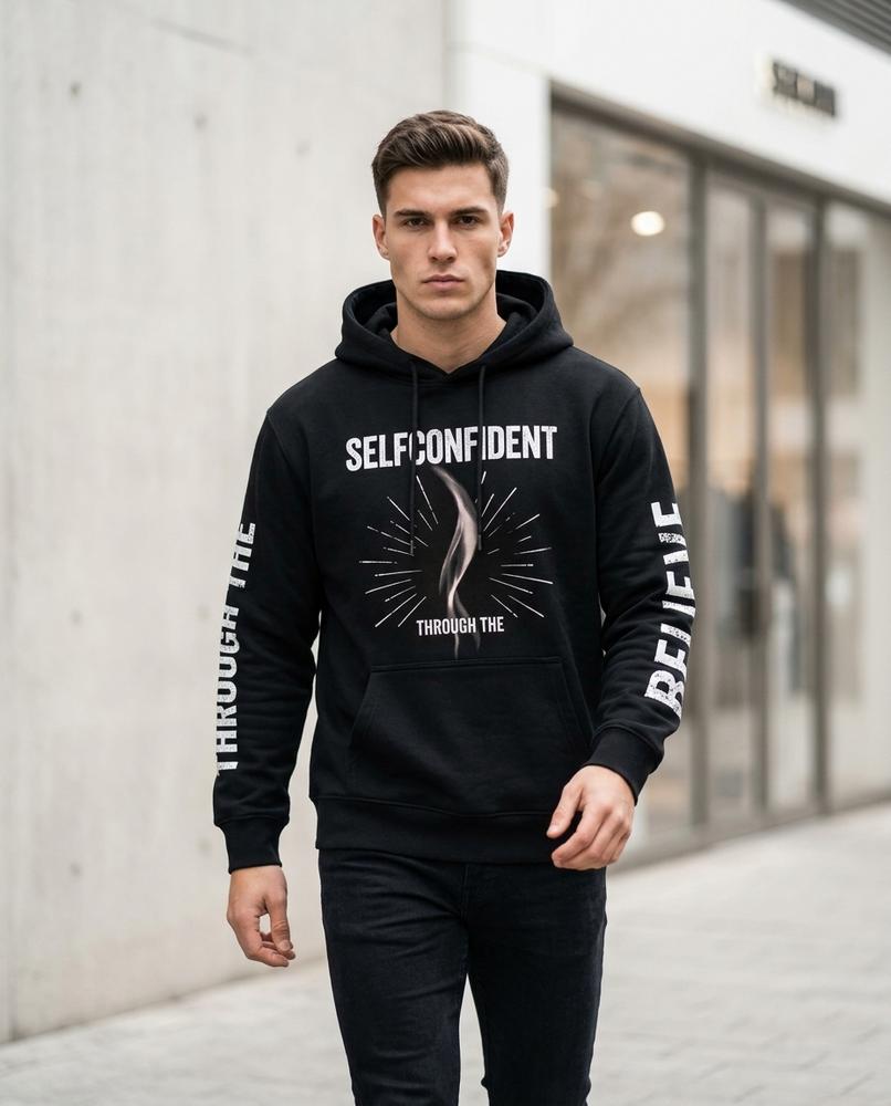 Zumieze - Miran | Printed Hooded Hoodie Men