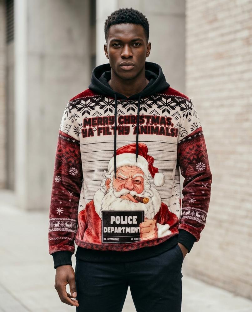 Zumieze - Lozan | Velour Printed Hoodie Men