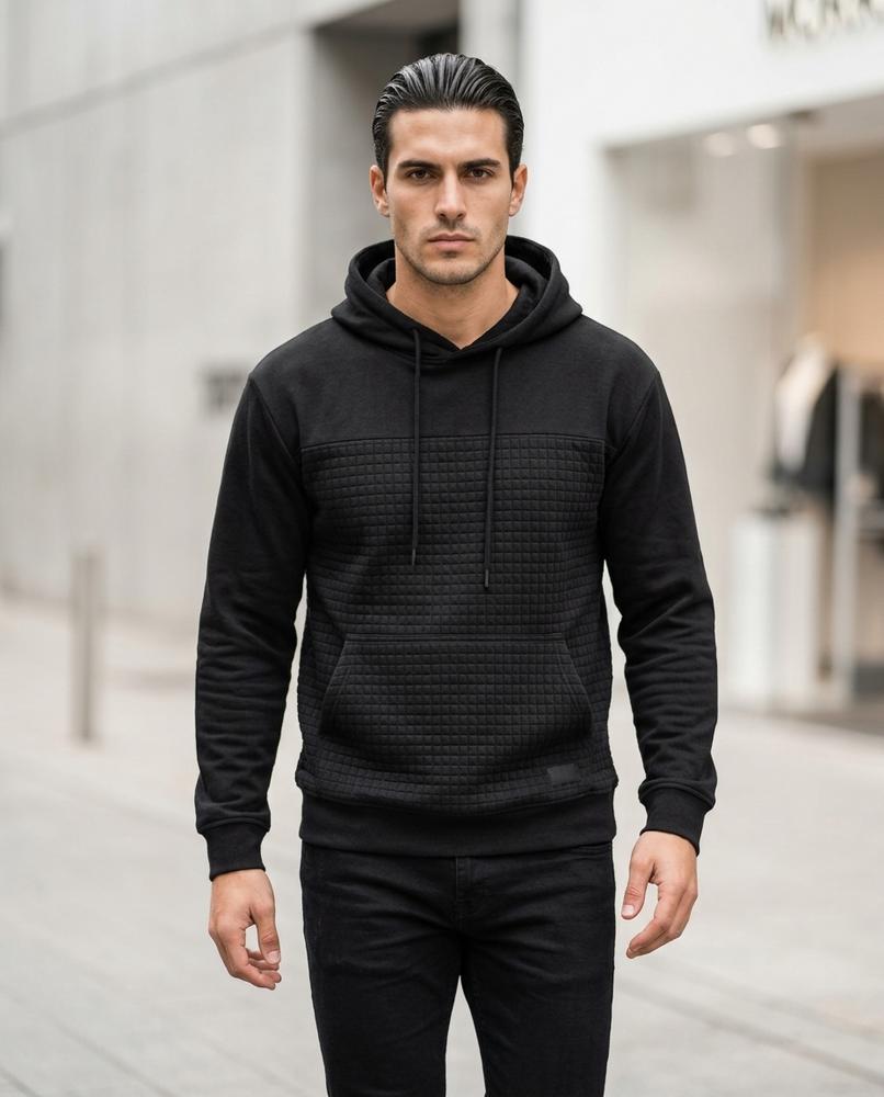 Zumieze - Cadan | Quilted Fleece-Lined Hoodie Men