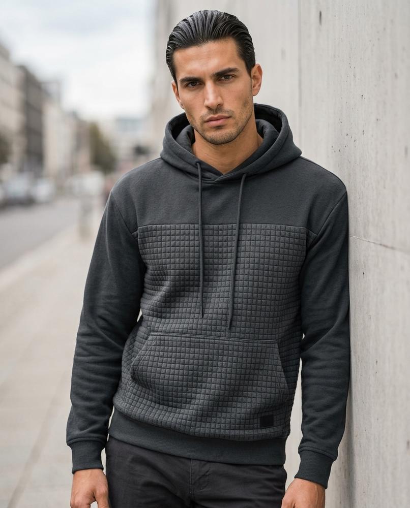 Zumieze - Cadan | Quilted Fleece-Lined Hoodie Men