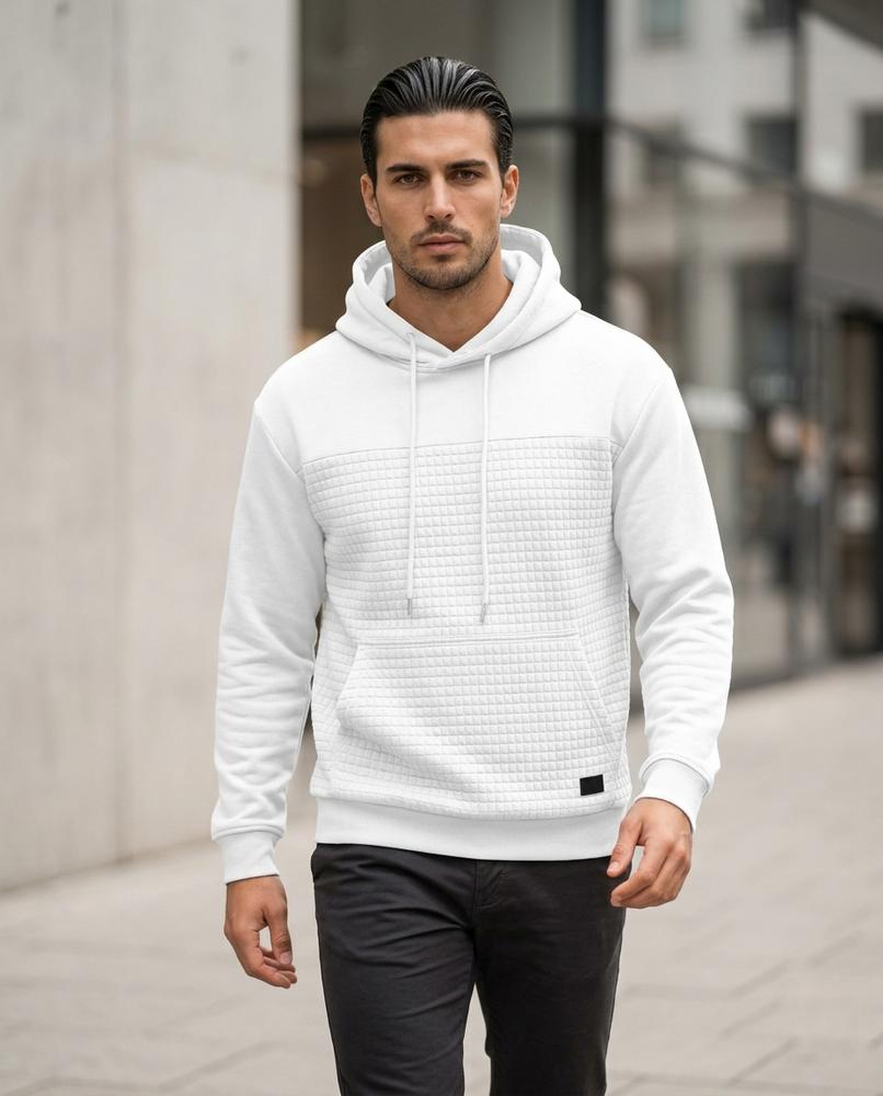 Zumieze - Cadan | Quilted Fleece-Lined Hoodie Men