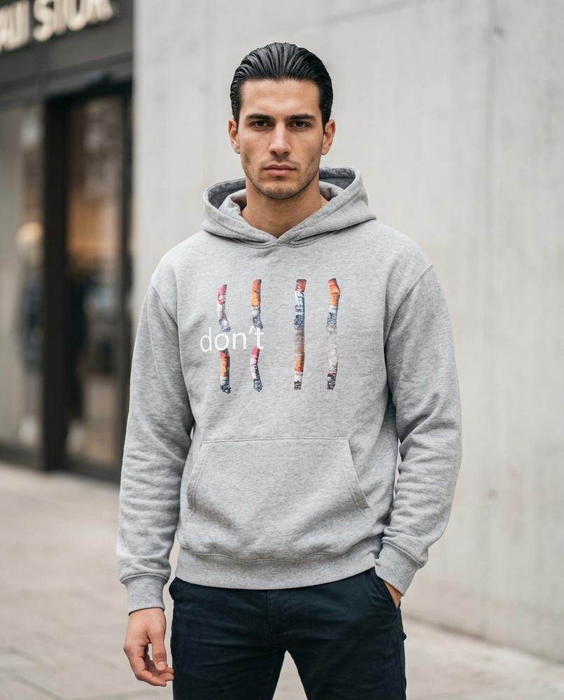 Zumieze - Davan | Printed Long-Sleeved Hoodie Men