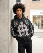Zumieze - Loral | Washed Embellished Hoodie Unisex