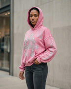 Zumieze - Loral | Washed Embellished Hoodie Unisex
