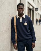 Zumieze - Lemer | Waffle-Knit Color-Block Sweater Men