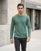 Zumieze - Viram | Henley Slim-Fit T-Shirt Men