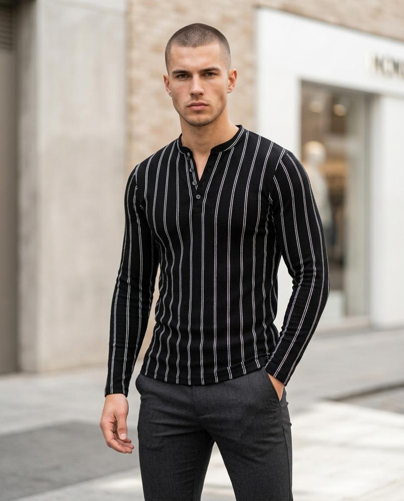 Zumieze - Vevar | Striped Slim Fit Shirt Men