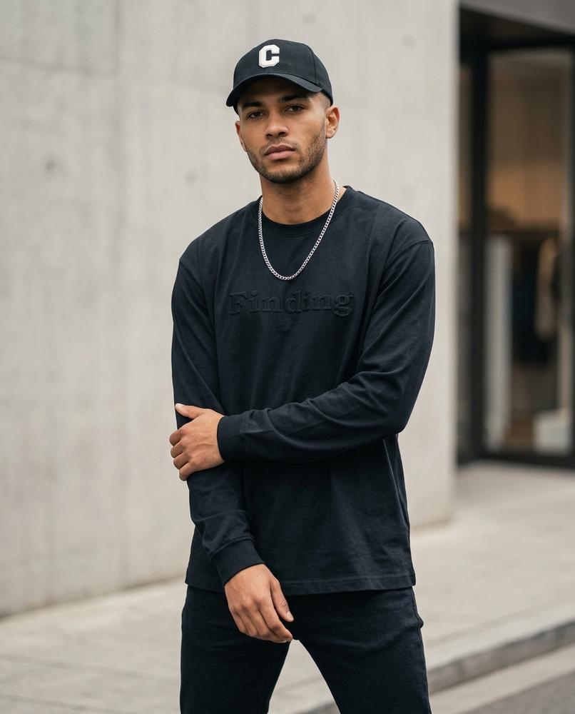 Zumieze - Latal | Embroidered Long-Sleeved Sweatshirt Men
