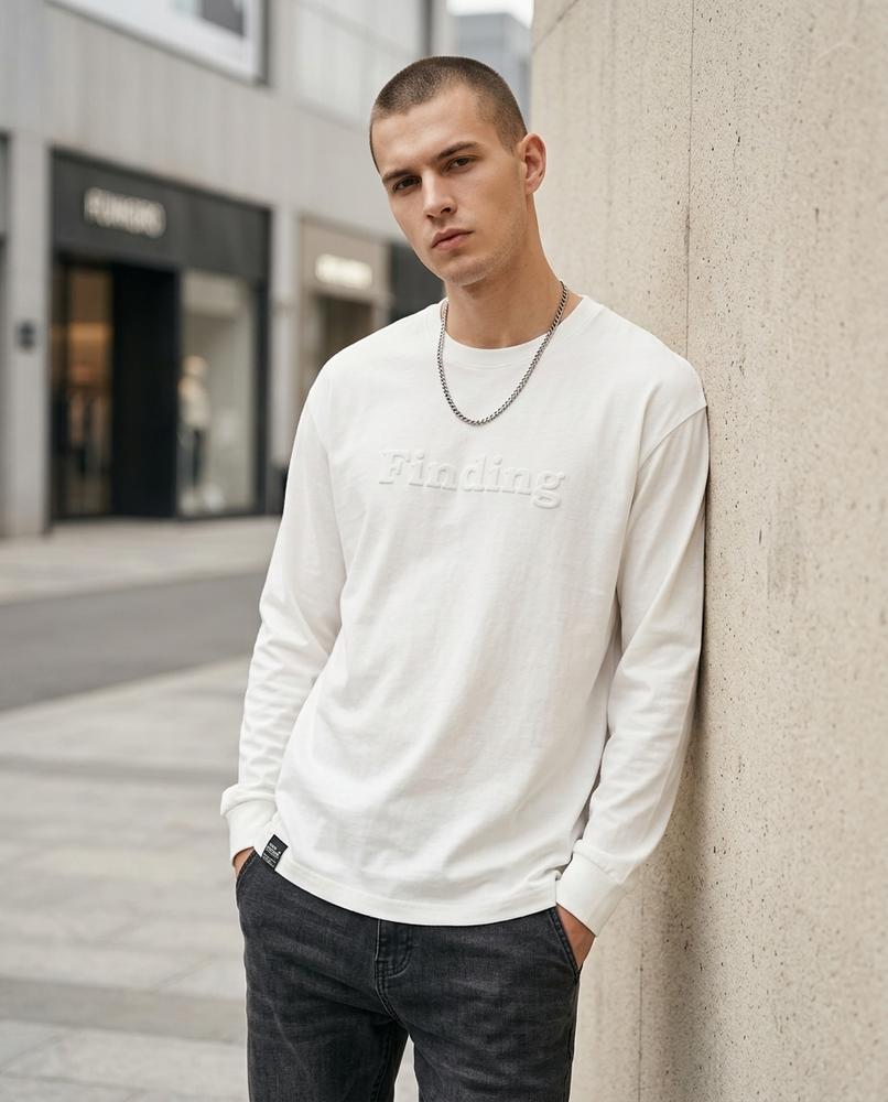 Zumieze - Latal | Embroidered Long-Sleeved Sweatshirt Men