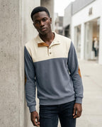 Zumieze - Allev | Color-Block Ribbed Sweater Men