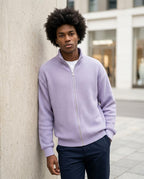 Zumieze - Sedan | Waffle-Knit Zip-Up Jacket Men