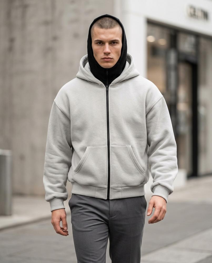 Zumieze - Niral | Zip-Up Fleece-Lined Hoodie Men