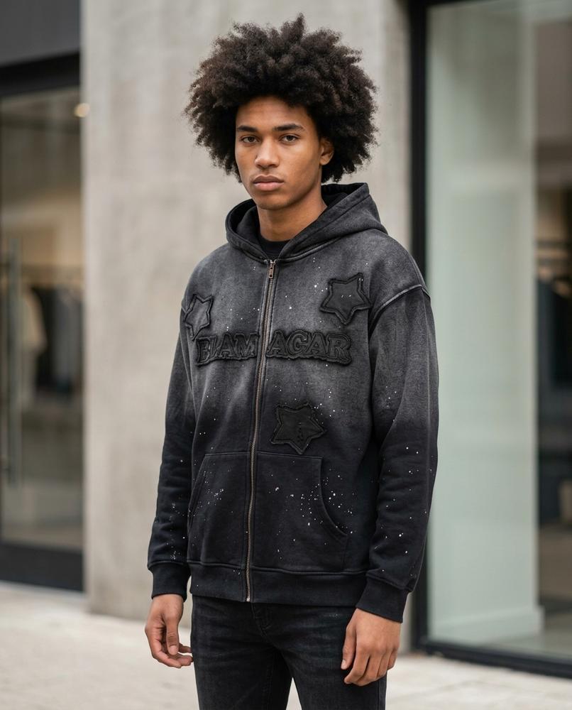Zumieze - Kenav | Washed Zip-Up Hoodie Men