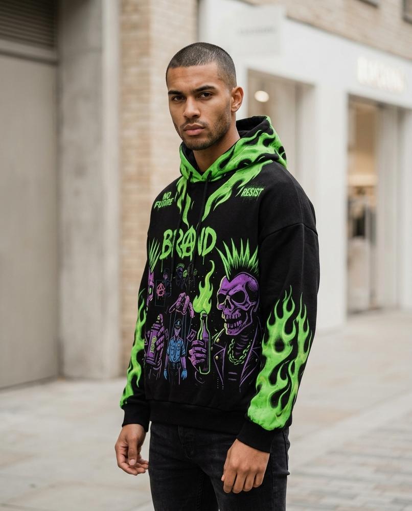 Zumieze - Allen | Printed Graphic Hoodie Men