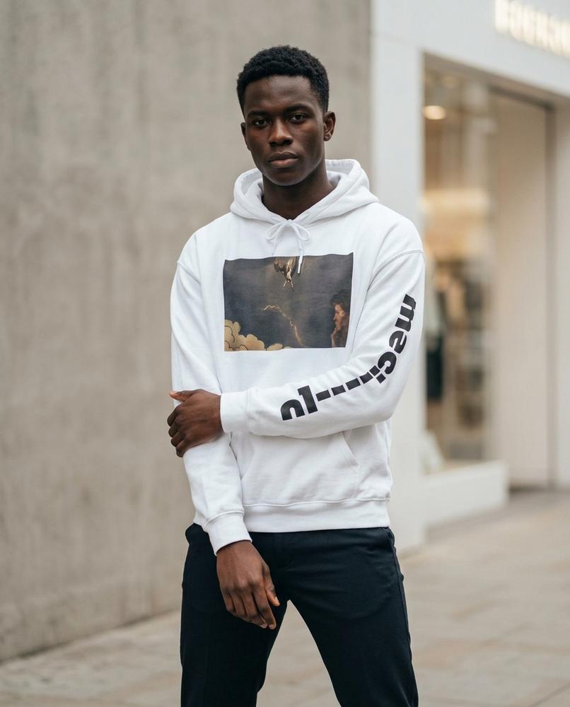 Zumieze - Nesan | Printed Relaxed Fit Hoodie Unisex