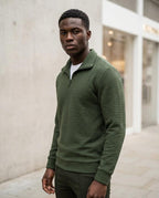 Zumieze - Timir | Textured Quarter-Zip Sweater Men