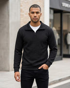 Zumieze - Timir | Textured Quarter-Zip Sweater Men