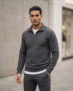 Zumieze - Timir | Textured Quarter-Zip Sweater Men