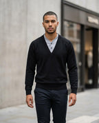 Zumieze - Vevel | V-Neck Fine-Knit Sweater Men