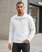 Zumieze - Timir | Textured Quarter-Zip Sweater Men