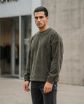 Zumieze - Romin | Corduroy Relaxed-Fit Sweatshirt Men