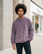 Zumieze - Romin | Corduroy Relaxed-Fit Sweatshirt Men