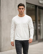 Zumieze - Tavin | Paneled Embroidered T-Shirt Men