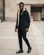 Zumieze - Varel | Sherpa-Lined Zip-Up Hoodie Men