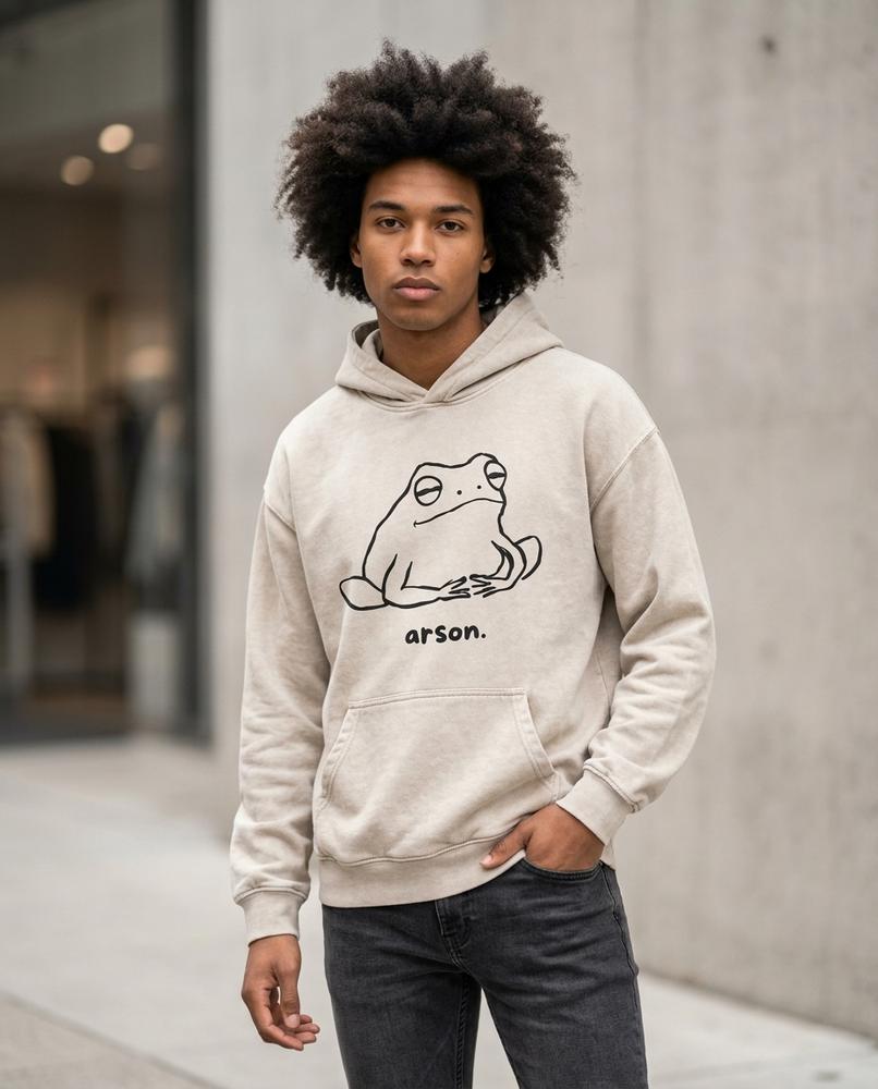 Zumieze - Alsil | Printed Cotton Hoodie Unisex