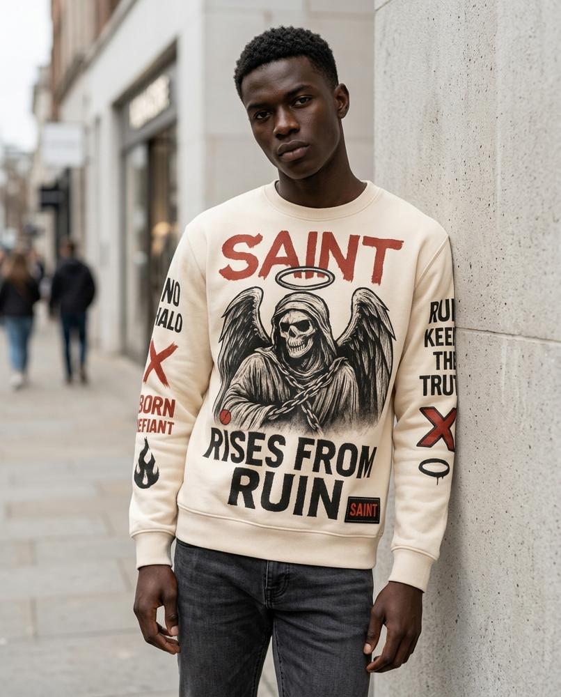 Zumieze - Mamon | Oversized Graphic Sweatshirt Unisex