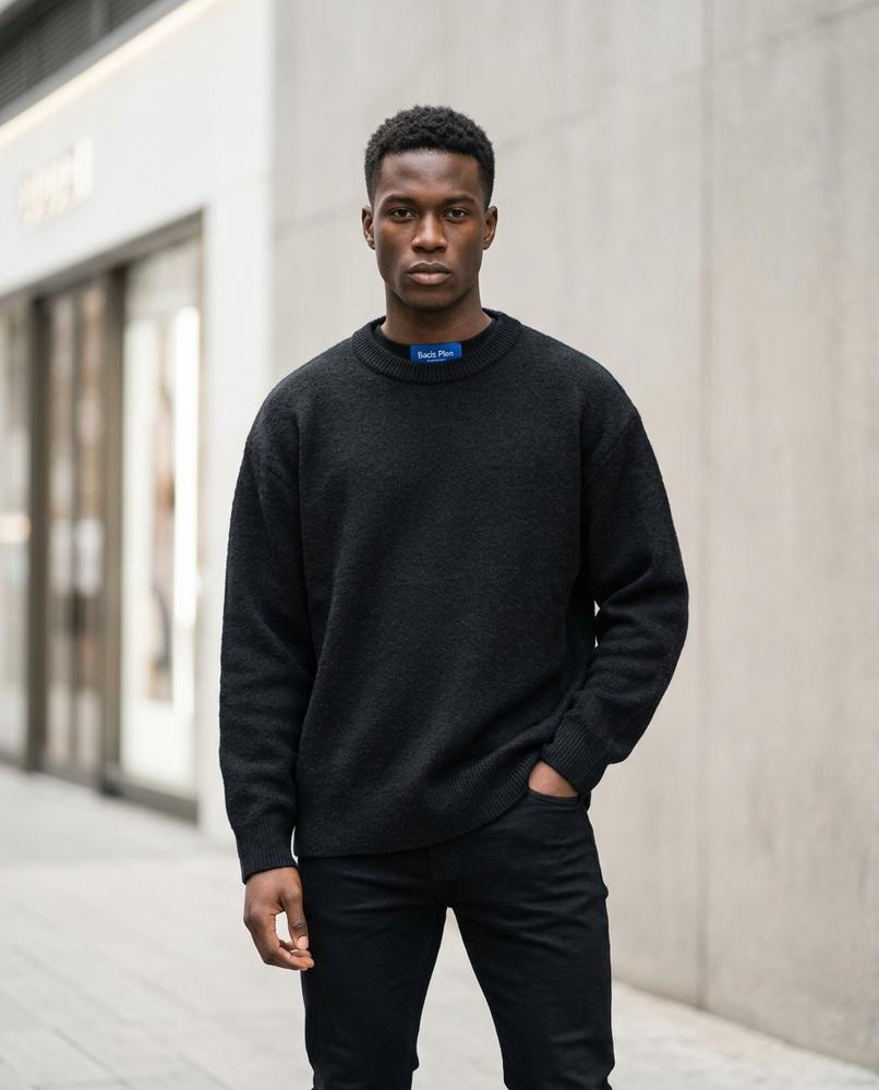 Zumieze - Zesil | Crewneck Textured-Knit Sweater Men