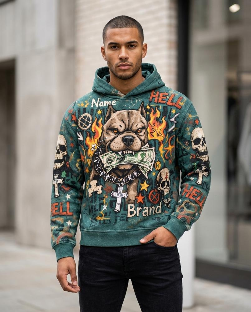 Zumieze - Mizan | Graphic Long-Sleeved Hoodie Men