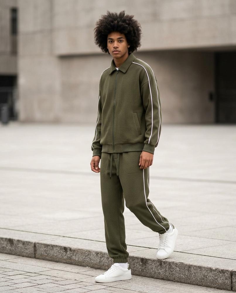 Zumieze - Lasil | Textured Piped Suit Men