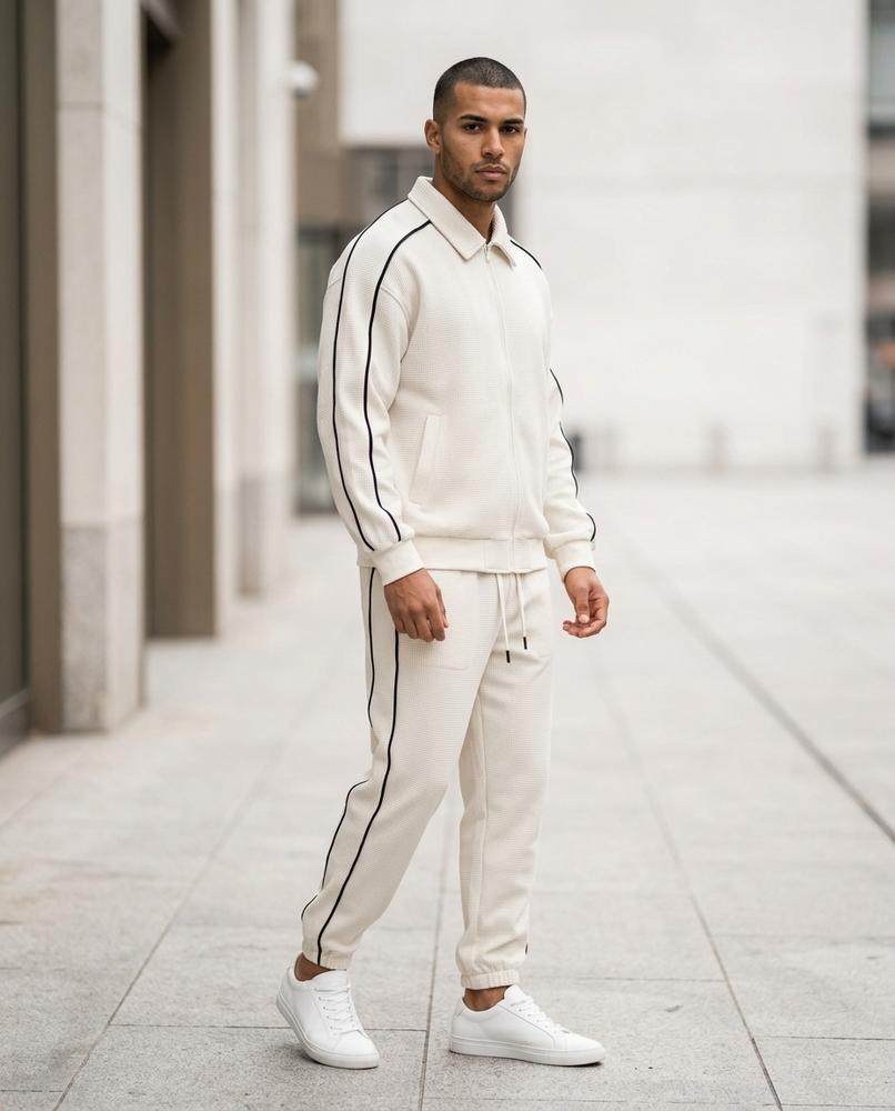 Zumieze - Lasil | Textured Piped Suit Men