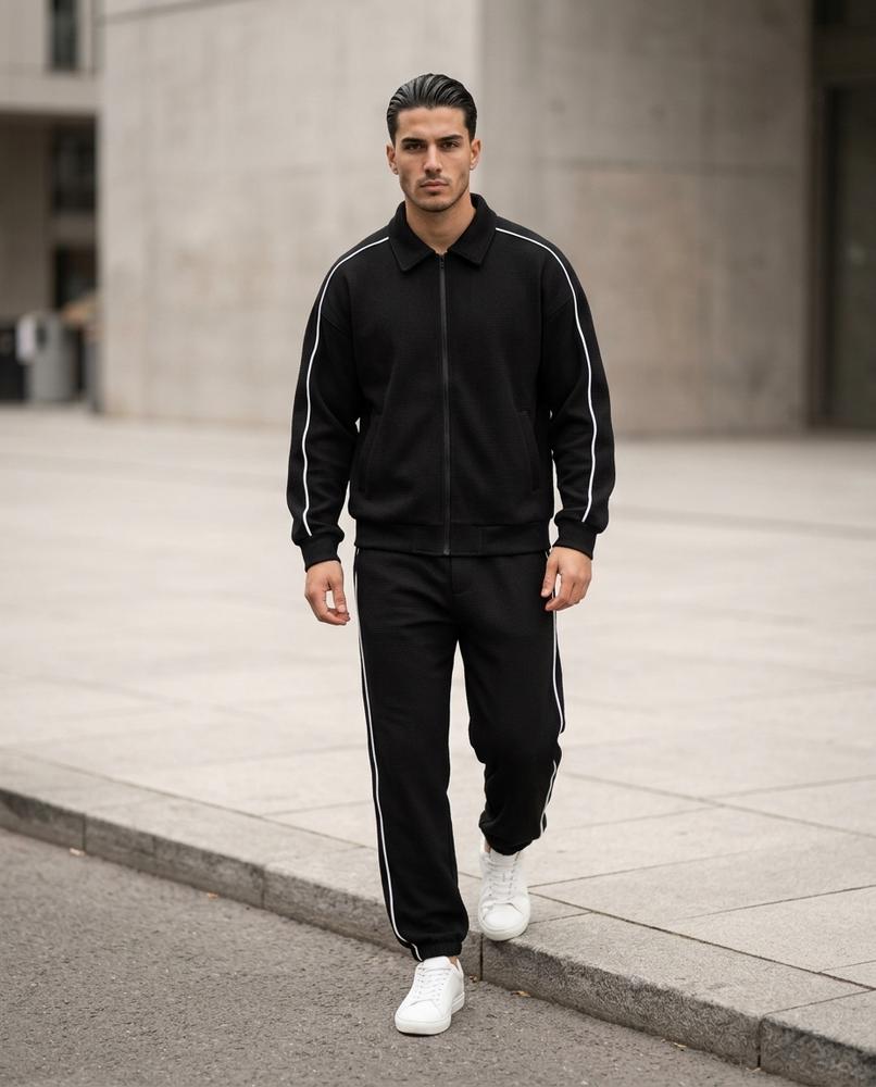 Zumieze - Lasil | Textured Piped Suit Men