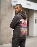 Zumieze - Zasen | Printed Loose-Fit Hoodie Men