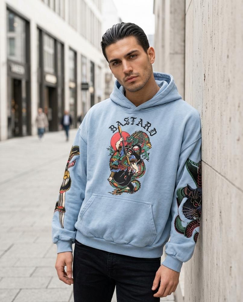 Zumieze - Altor | Printed Washed Hoodie Men