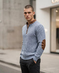 Zumieze - Tizan | Cable-Knit Half-Zip Sweater Men