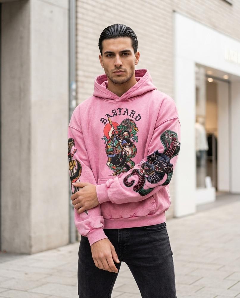 Zumieze - Altor | Printed Washed Hoodie Men