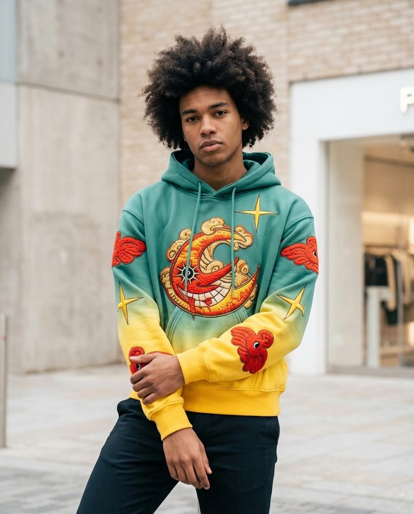 Zumieze - Zalar | Gradient Embroidered Hoodie Men