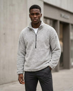 Zumieze - Lesil | Fleece Quarter-Zip Sweater Men